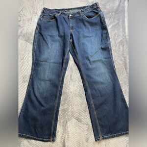 Womens Carhartt Midrise Relaxed Fit Jasper Bootcut Jeans 18 Reg